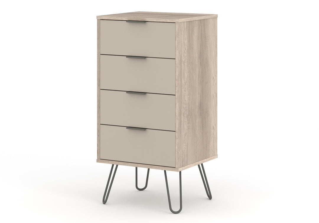 Augusta Driftwood 4 Drawer Narrow Chest Of Drawers Driftwood  Calico (DHD) Image 1