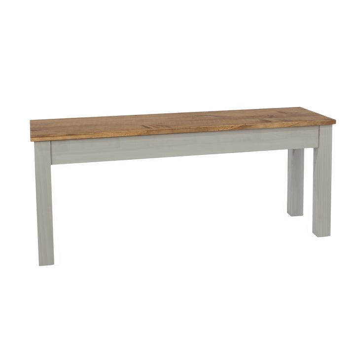Linea Linea Bench For 1200Mm Table Grey Antique Waxed Pine (DHD) Image 3