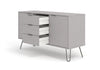 Augusta Grey Medium Sideboard With 2 Door, 3 Drawers Grey   (DHD) Image 4