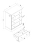 Cotswold 4 Drawer Chest Antique Waxed Pine  (DHD) Image 6