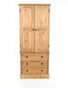 Corona 2 Door, 3 Drawer Wardrobe Antique Waxed Pine  (DHD) Image 2