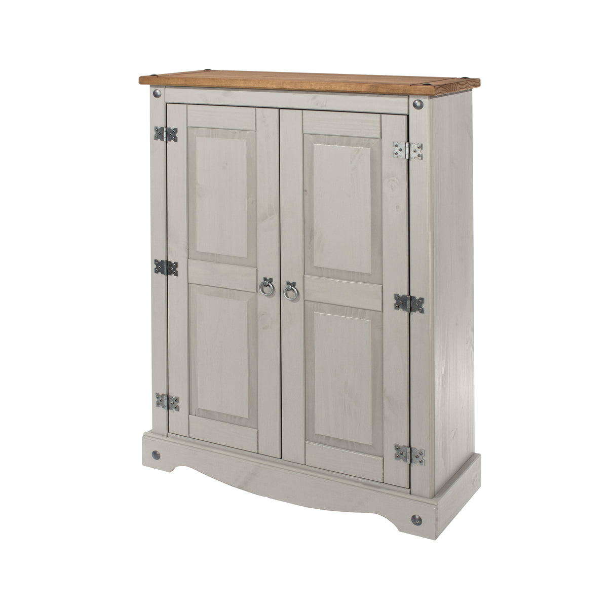 Corona Grey 2 Door Cupboard Unit  Grey Wax  (DHD) Image 1