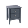 Como Blue 2 Petite Drawer Bedside Cabinet  Blue  (DHD) Image 3