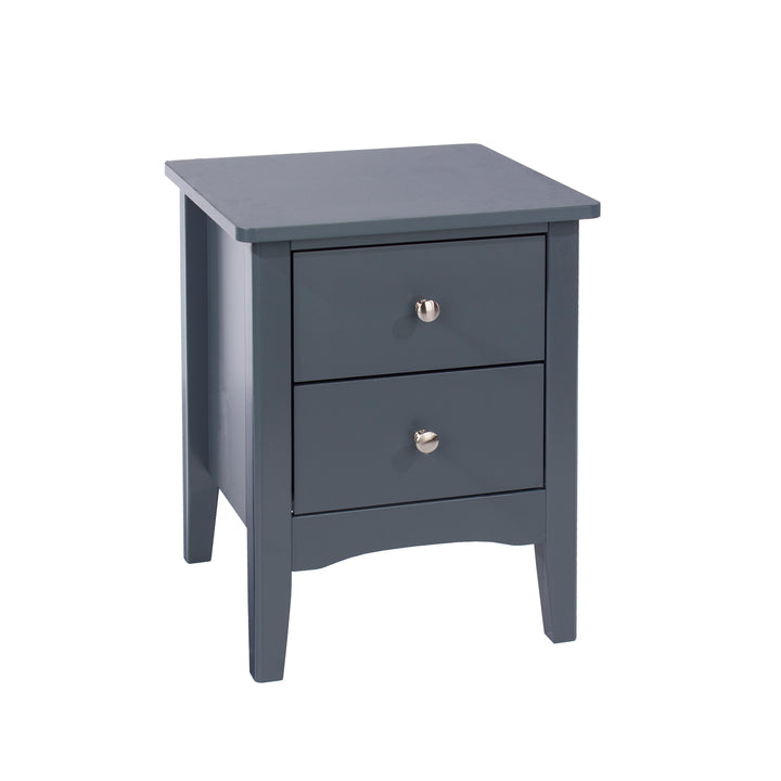 Como Blue 2 Petite Drawer Bedside Cabinet  Blue  (DHD) Image 3
