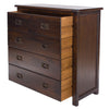 Boston 4 Drawer Chest Dark Brown  (DHD) Image 4