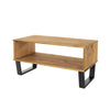 Texas Open Coffee Table Antique Waxed Pine Black (DHD) Image 1