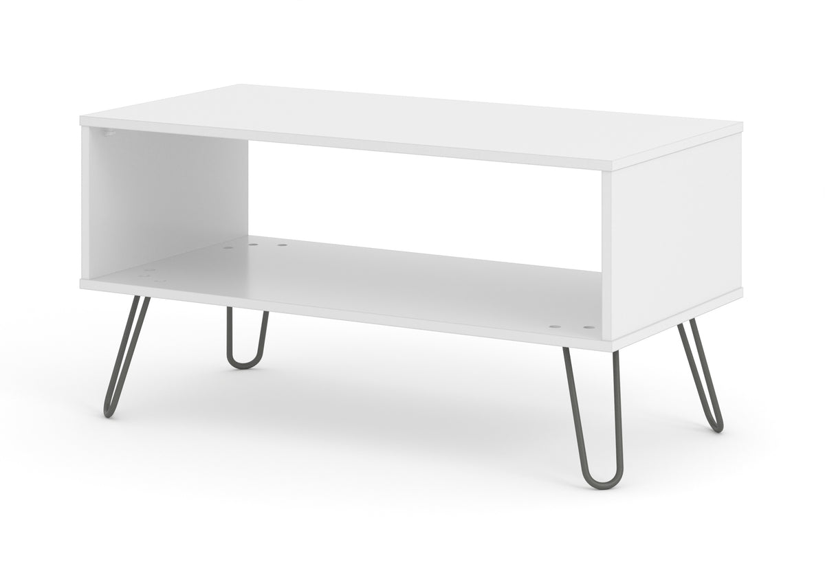 Augusta White Open Coffee Table White    (DHD) Image 1