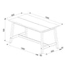 Corona Black Live Edge Large Dining Table Black Antique Waxed Pine (DHD) Image 4