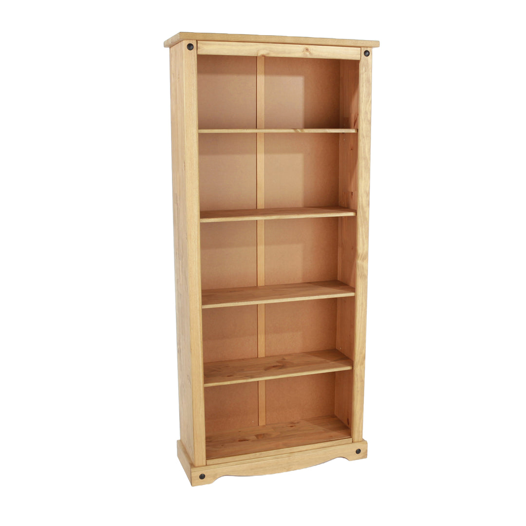 Corona Tall Bookcase Antique Waxed Pine  (DHD) Image 3