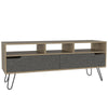 Manhattan Wide Screen Tv Rack Bleached Pine Grey Stone (DHD) Image 1