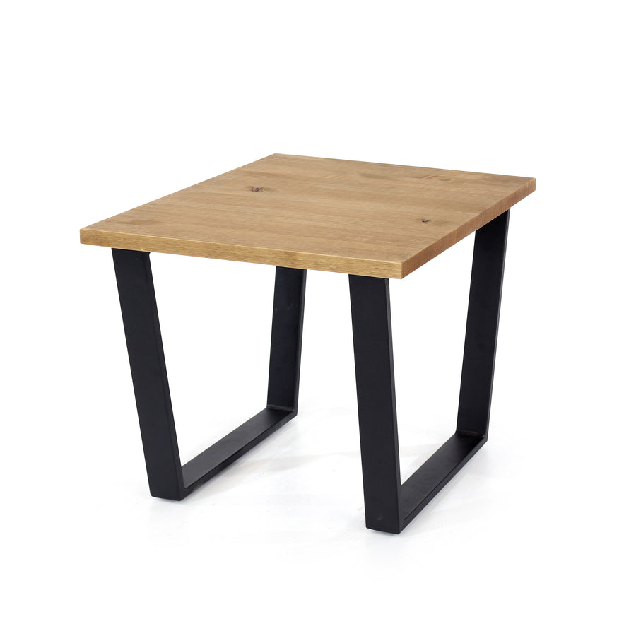 Texas Standard Lamp Table  Antique Waxed Pine Black (DHD) Image 1