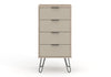 Augusta Driftwood 4 Drawer Narrow Chest Of Drawers Driftwood  Calico (DHD) Image 2