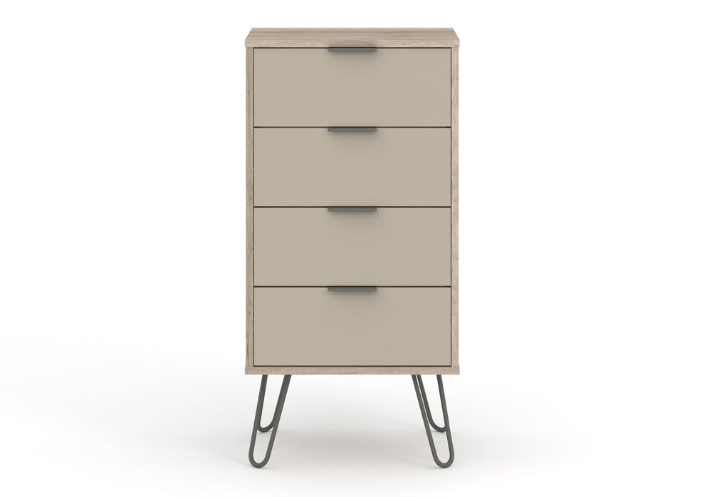 Augusta Driftwood 4 Drawer Narrow Chest Of Drawers Driftwood  Calico (DHD) Image 2