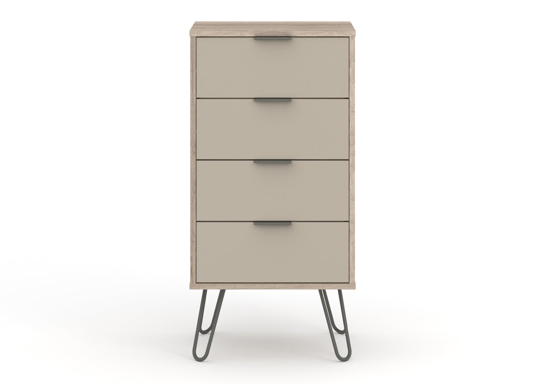 Augusta Driftwood 4 Drawer Narrow Chest Of Drawers Driftwood  Calico (DHD) Image 2
