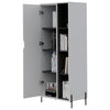 Dallas Bookcase Display Unit White Carbon Grey Oak (DHD) Image 3