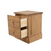 Cotswold 2 Drawer Bedside Cabinet Antique Waxed Pine  (DHD) Image 4