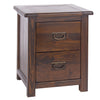 Boston 2 Drawer Bedside Cabinet Dark Brown  (DHD) Image 3