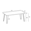 Augusta Pine Standard Coffee Table Antique Waxed Pine Black (DHD) Image 4