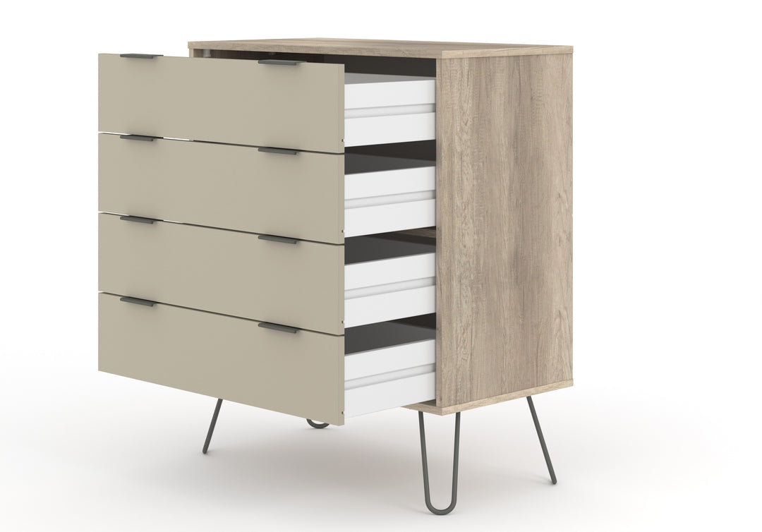 Augusta Driftwood 4 Drawer Chest Of Drawers Driftwood  Calico (DHD) Image 4
