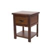 Boston 1 Drawer Bedside Cabinet Dark Brown  (DHD) Image 1