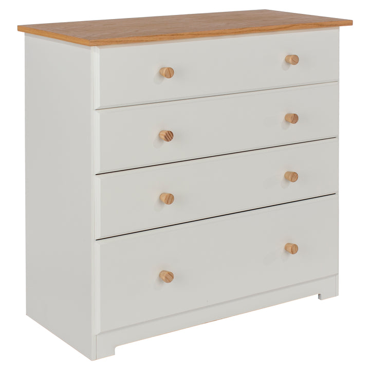 Colorado 4 Drawer Chest  Soft White Oak (DHD) Image 3