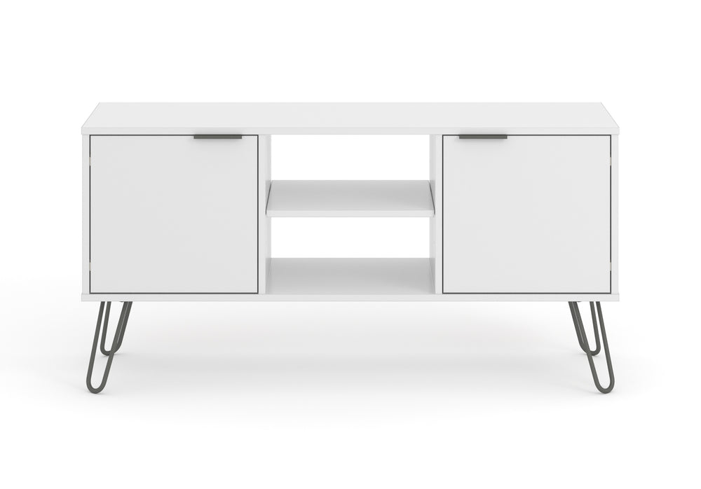 Augusta White 2 Door Flat Screen Tv Unit White    (DHD) Image 2
