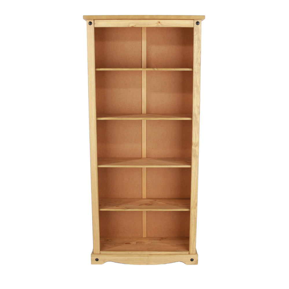 Corona Tall Bookcase Antique Waxed Pine  (DHD) Image 2