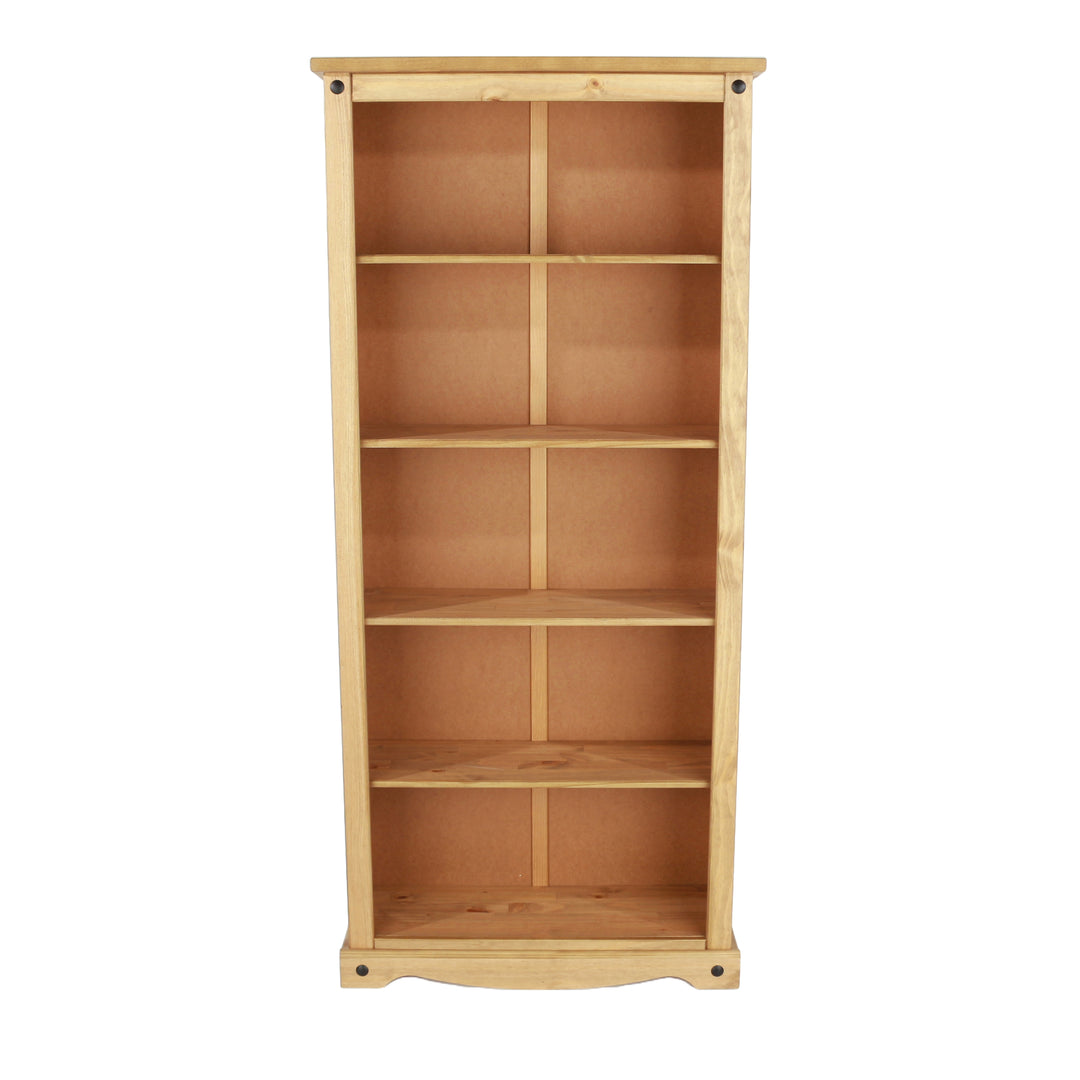 Corona Tall Bookcase Antique Waxed Pine  (DHD) Image 2