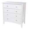 Como White 4 Drawer Chest White  (DHD) Image 1