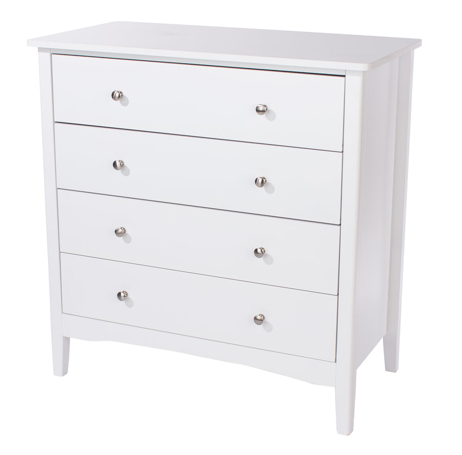 Como White 4 Drawer Chest White  (DHD) Image 1