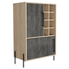 Harvard Drinks Bar Washed Oak Carbon Grey Oak (DHD) Image 1