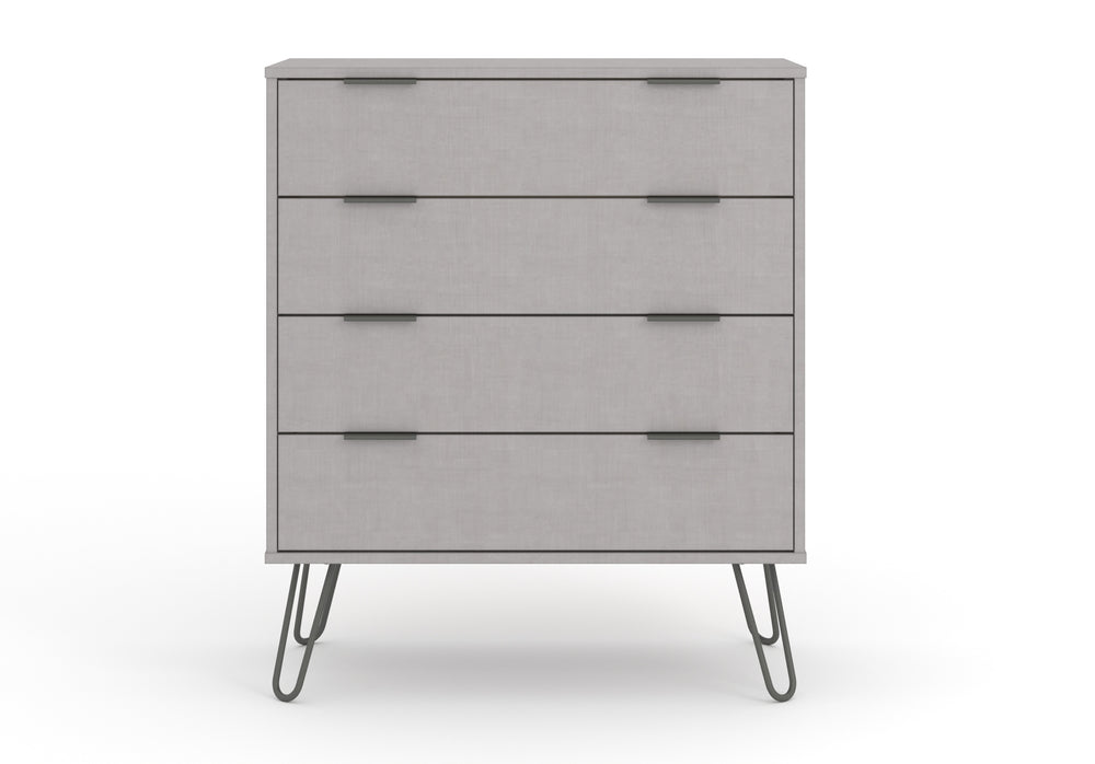 Augusta Grey 4 Drawer Chest Of Drawers Grey   (DHD) Image 2