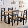 Texas Rectangular Dining Table  Antique Waxed Pine Black (DHD) Image 4