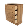 Cotswold 4 Drawer Chest Antique Waxed Pine  (DHD) Image 4