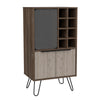 Nevada Wine Cabinet Smoked Oak Bleached Grey Oak (DHD) Image 1