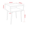 Options Galaxy Metal Bedside Table, Copper With Black Legs Copper Black (Self Assembly) (DHD)
