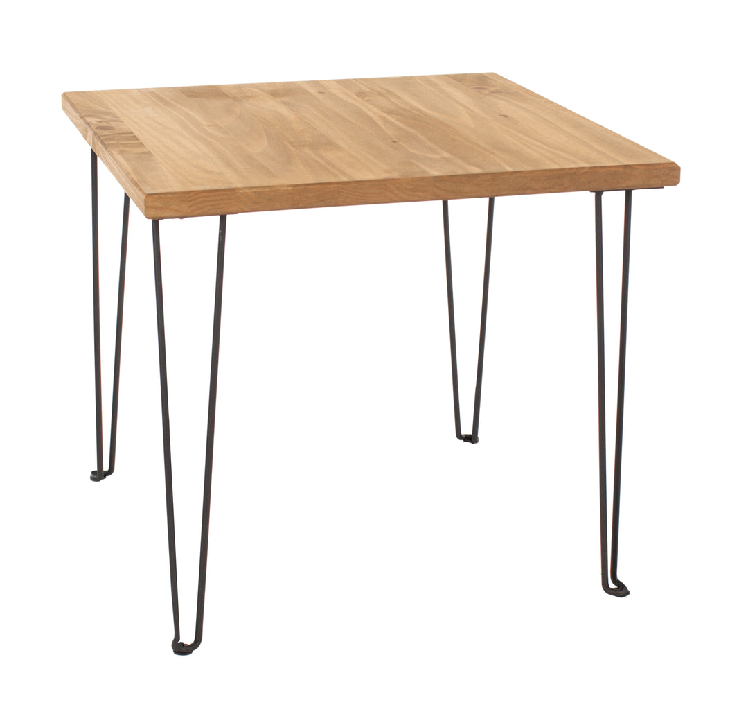 Augusta Pine Standard Lamp Table  Antique Waxed Pine Black (DHD) Image 3