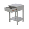 Options Grey Shaker, 1 Drawer Petite Bedside Cabinet Grey  (DHD) Image 4