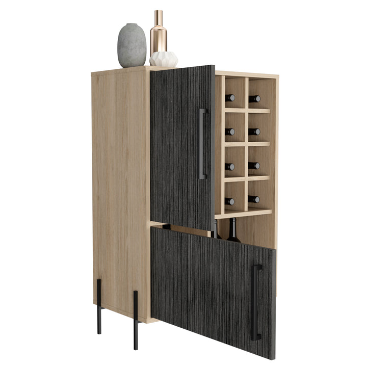 Harvard Drinks Bar Washed Oak Carbon Grey Oak (DHD) Image 3