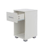 Lido 1 Drawer Compact Bedside Cabinet  White  (DHD) Image 4