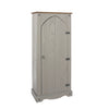 Corona Grey Vestry Cupboard  Grey Wax Antique Waxed Pine (DHD) Image 3