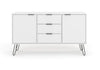 Augusta White Medium Sideboard With 2 Doors, 3 Drawers  White    (DHD) Image 2