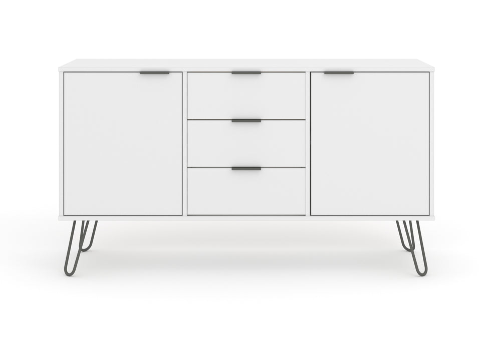 Augusta White Medium Sideboard With 2 Doors, 3 Drawers  White    (DHD) Image 2