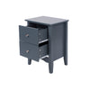 Como Blue 2 Drawer Bedside Cabinet  Blue  (DHD) Image 4