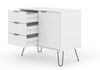 Augusta White Small Sideboard With 1 Door, 3 Drawers White    (DHD) Image 4