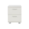 Lido 2 Drawer Bedside Cabinet White  (DHD) Image 2