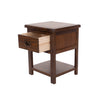 Boston 1 Drawer Bedside Cabinet Dark Brown  (DHD) Image 4