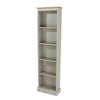 Corona Grey Tall Narrow Bookcases  Grey Wax Antique Waxed Pine (DHD) Image 1
