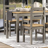 Linea Linea Grey Ladder Back Chair (Pair) Grey Antique Waxed Pine (DHD) Image 4