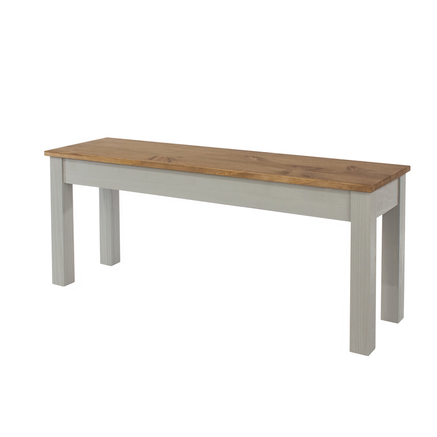 Linea Linea Bench For 1200Mm Table Grey Antique Waxed Pine (DHD) Image 1